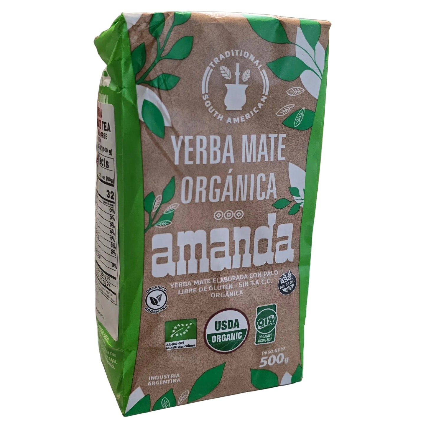 Yerba Mate Amanda 1 kg (2,2 libras)