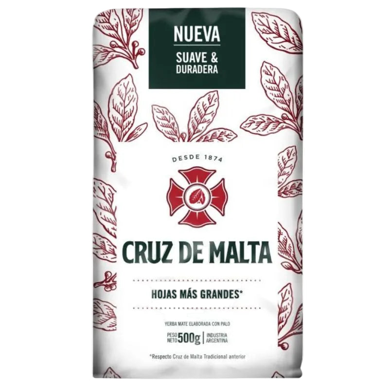 Cruz de Malta Yerba Mate with stems 500 g (1.1 lbs)