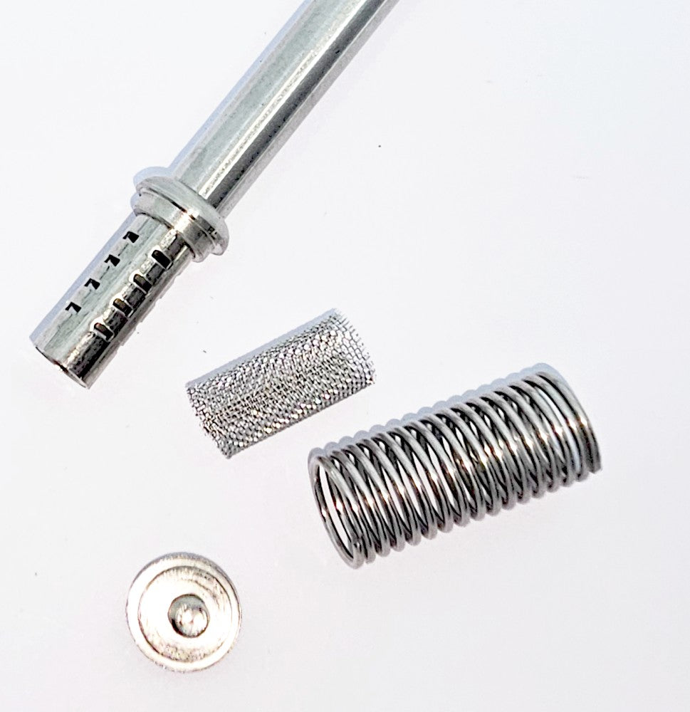 Bombilla de mola de aço inoxidável de luxo 16,5 cm (6,5 pol.