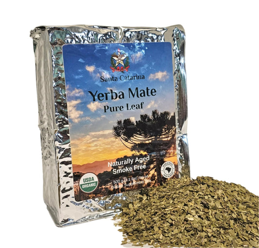 Yacuy Green Erva Mate Orgânica (Corte Chimarrao) 1 Kg (2.2 Lbs)