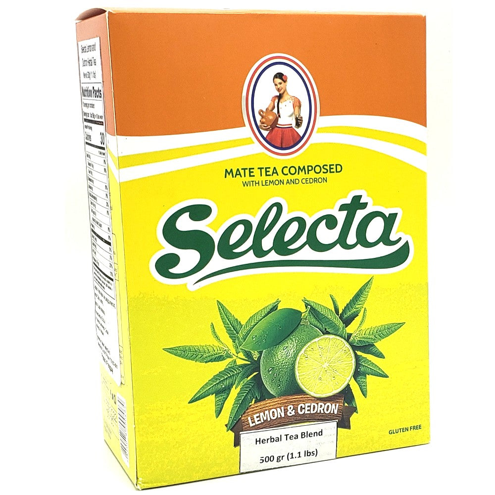 Yerba Mate Selecta con Limón y Cedrón 500 g (1.1lbs)