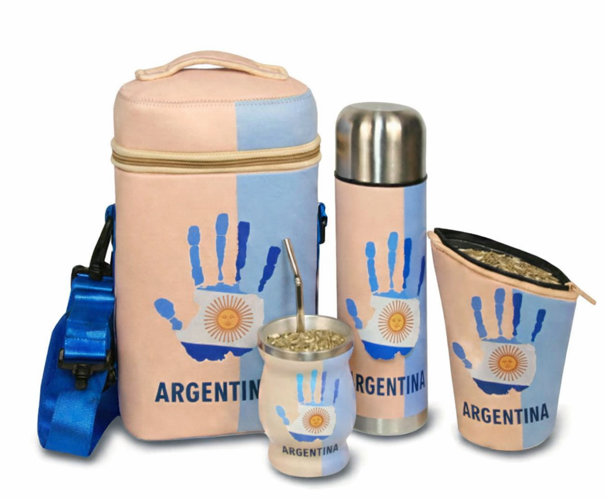 Argentina Yerba Mate Set Sun Hand Design