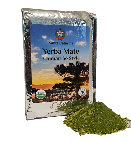 Yacuy Green Erva Mate Orgânica (Corte Chimarrao) 1 Kg (2.2 Lbs)