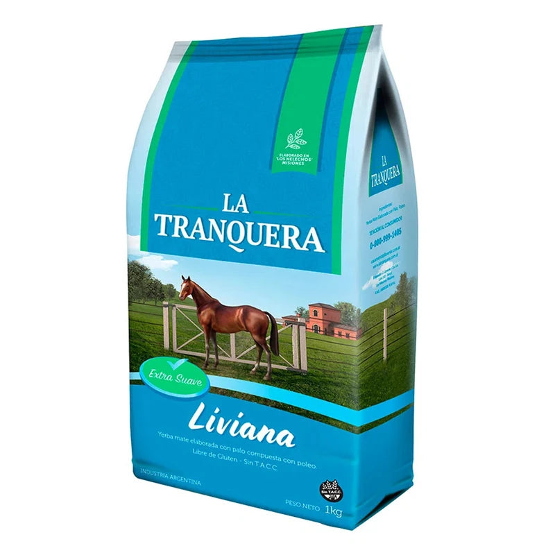 La Tranquera Liviana Extra Suave Yerba Mate 1 kg (2.2 lbs)