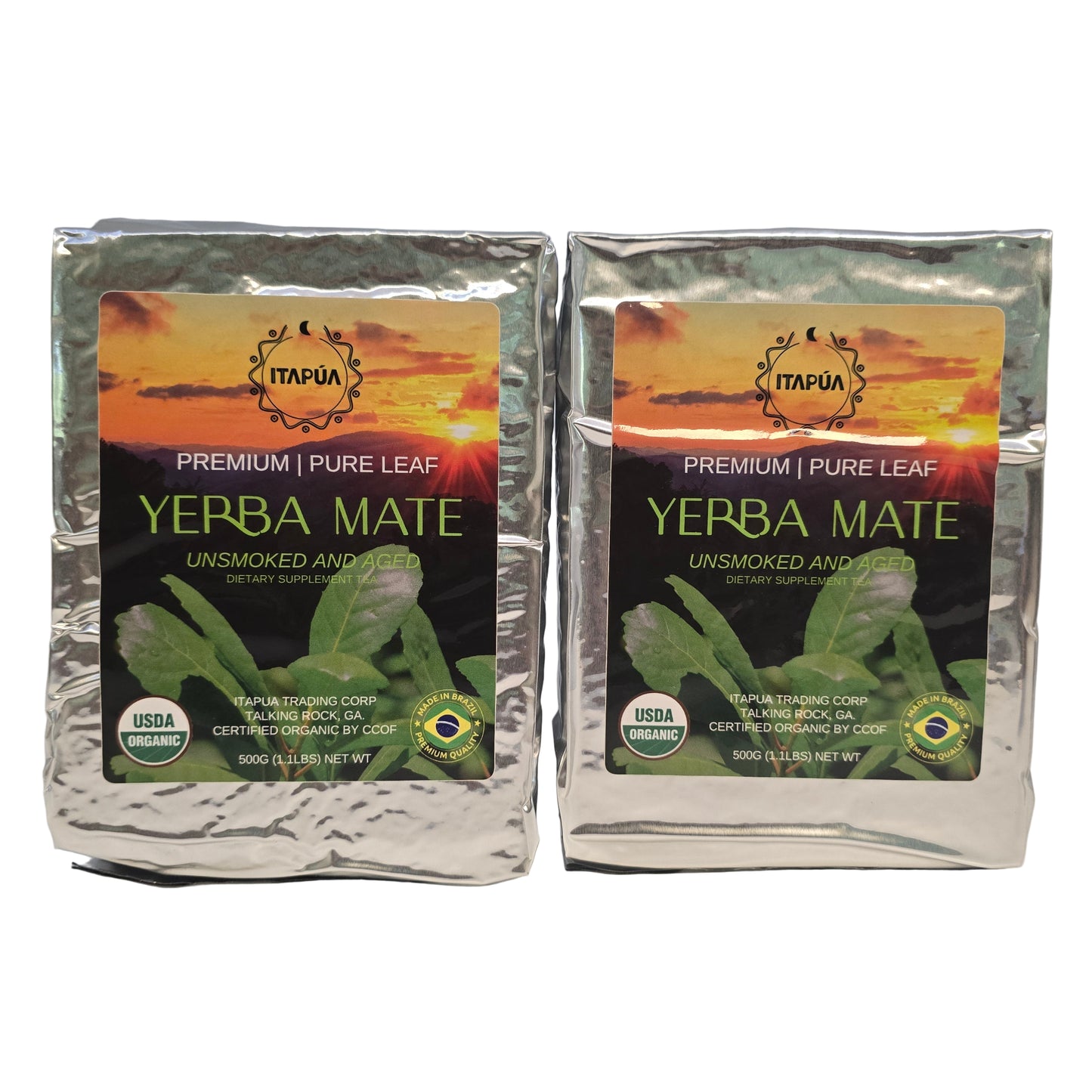 Premium Organic Pure Leaf Yerba Mate 500g (1.1lbs)