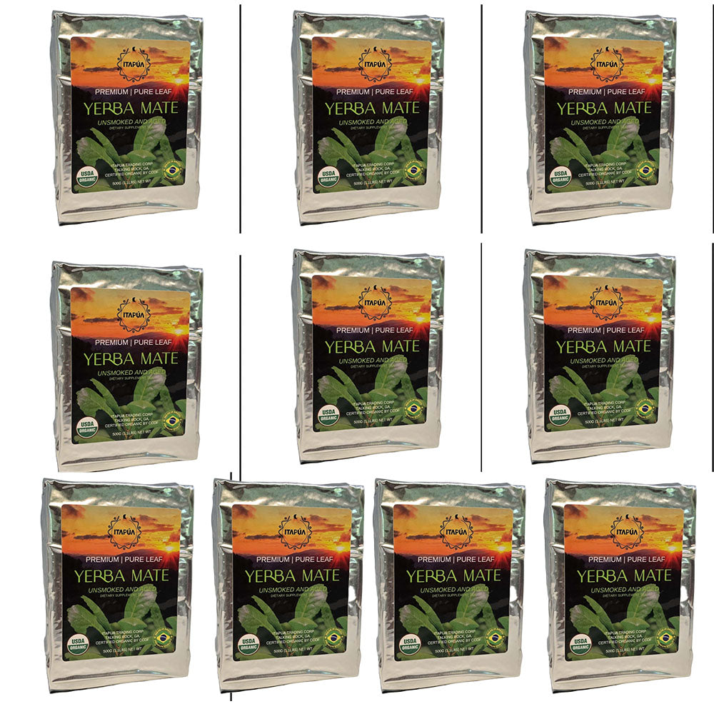 Premium Organic Pure Leaf Yerba Mate 500g (1.1lbs)