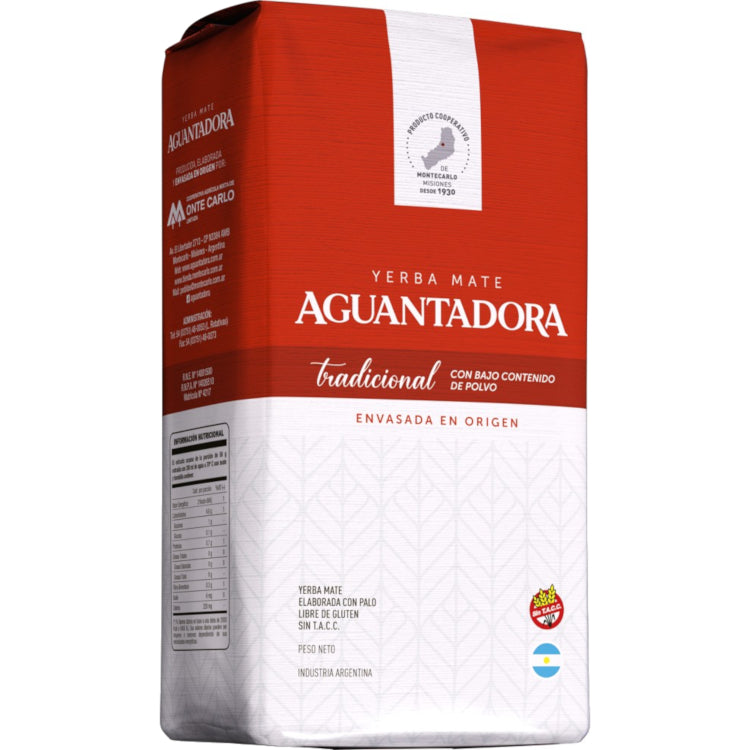 Aguantadora Yerba Mate con Tallos BCP 1 kg (2.2 lbs)