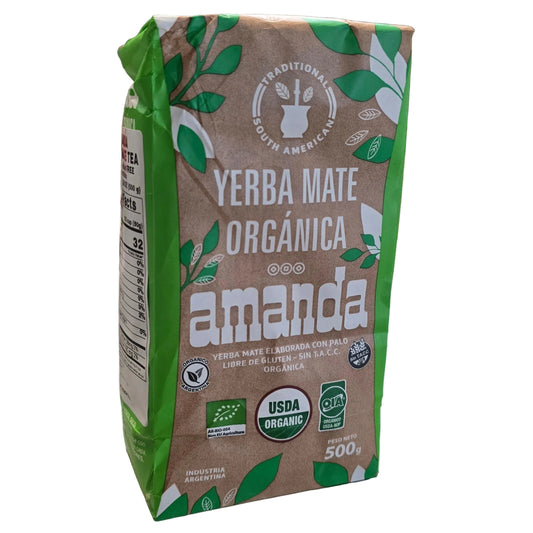 New! Amanda Organic Yerba Mate 500 g (1.1 lbs)
