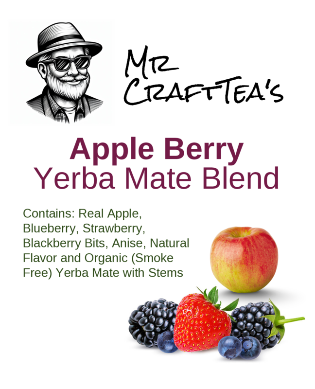 Mr. CraftTea's Apple Berry Yerba Mate Blend 500 g (1.1 lbs)