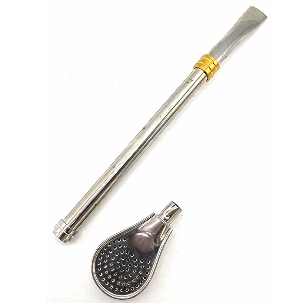 Stainless Steel Bombilla with Removable Filter and Brush 19 cm (7.5 in)