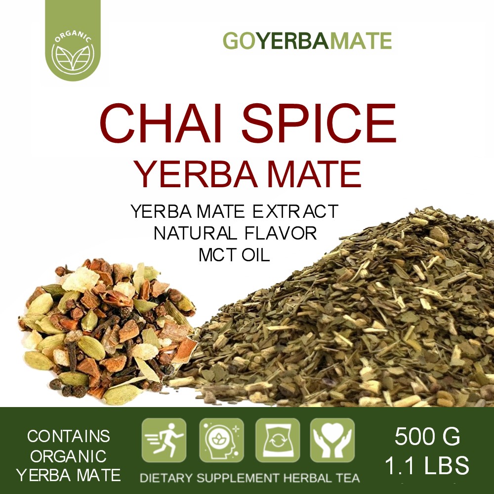 Mezcla de yerba mate con especias Chai, 15 kg (33 lb)