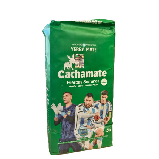 Cachamate Yerba Mate Hierbas Serranas AFA 500 g (1.1 lbs)