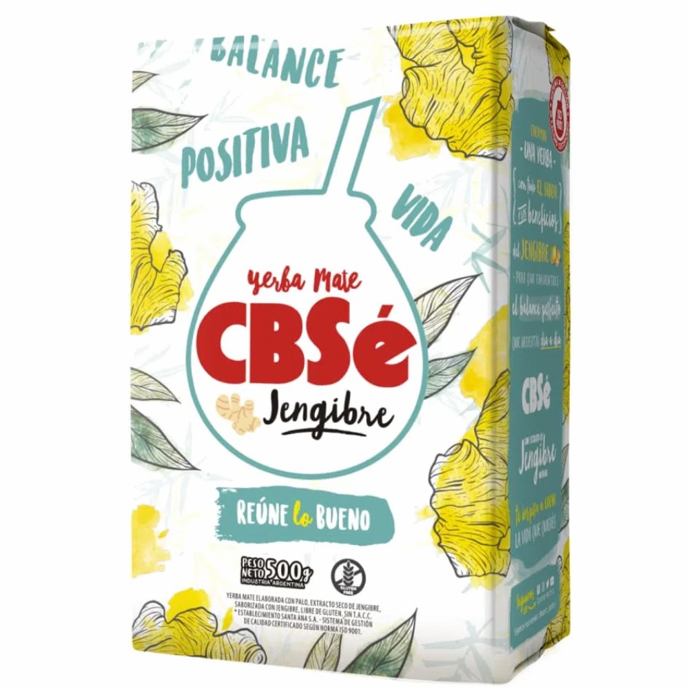 CBSe Yerba Mate com Gengibre 500 g (1,1 lbs)