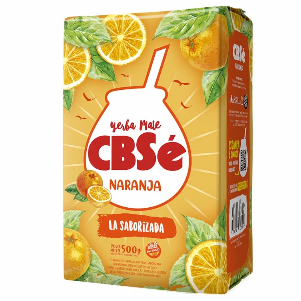 Yerba Mate Naranja CBSe 500 g (1,1 lbs)