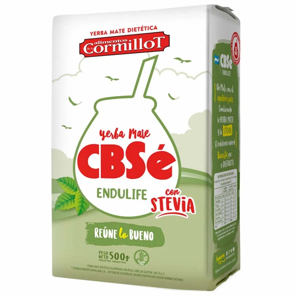 Yerba Mate con Stevia CBSe 500 g (1,1 lbs)