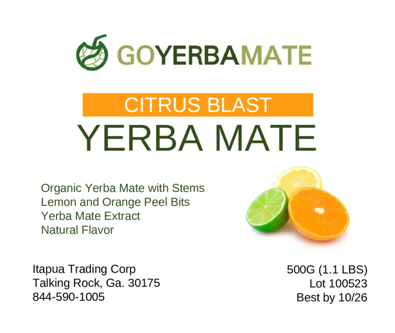 ¡NOVEDAD! Yerba Mate Citrus Blast 500 g (1,1 lbs)