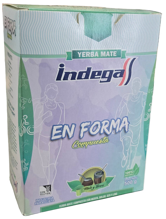 Indega En Forma Yerba Mate 500 g (1.1lbs)