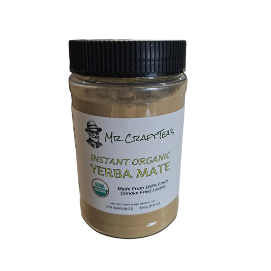 Instant Organic Green Yerba Mate (Smoke Free) 160 g (5.6 oz)