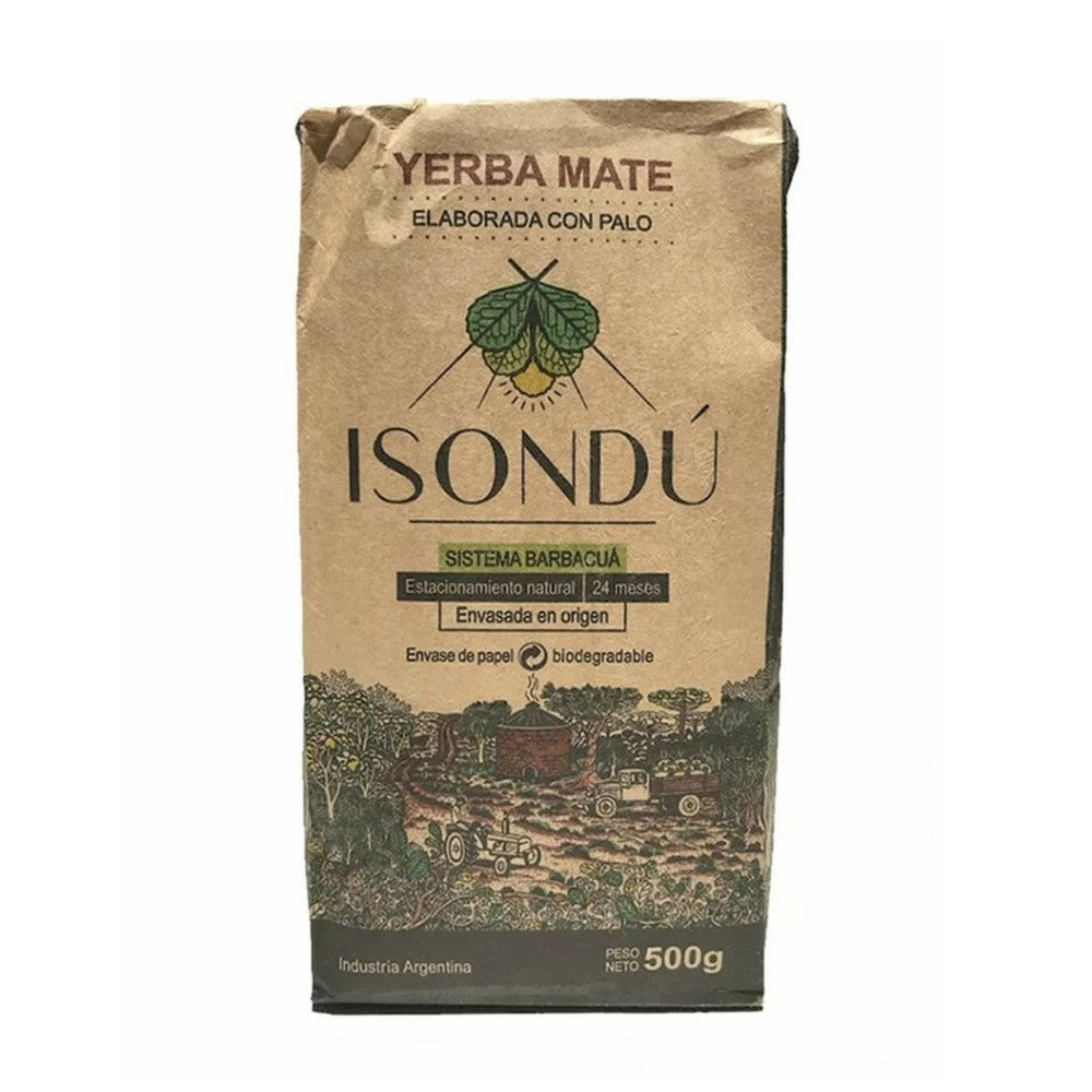 Isondú Barbacua Yerba Mate, Envelhecimento Natural de 24 Meses (500 g / 1,1 lb)