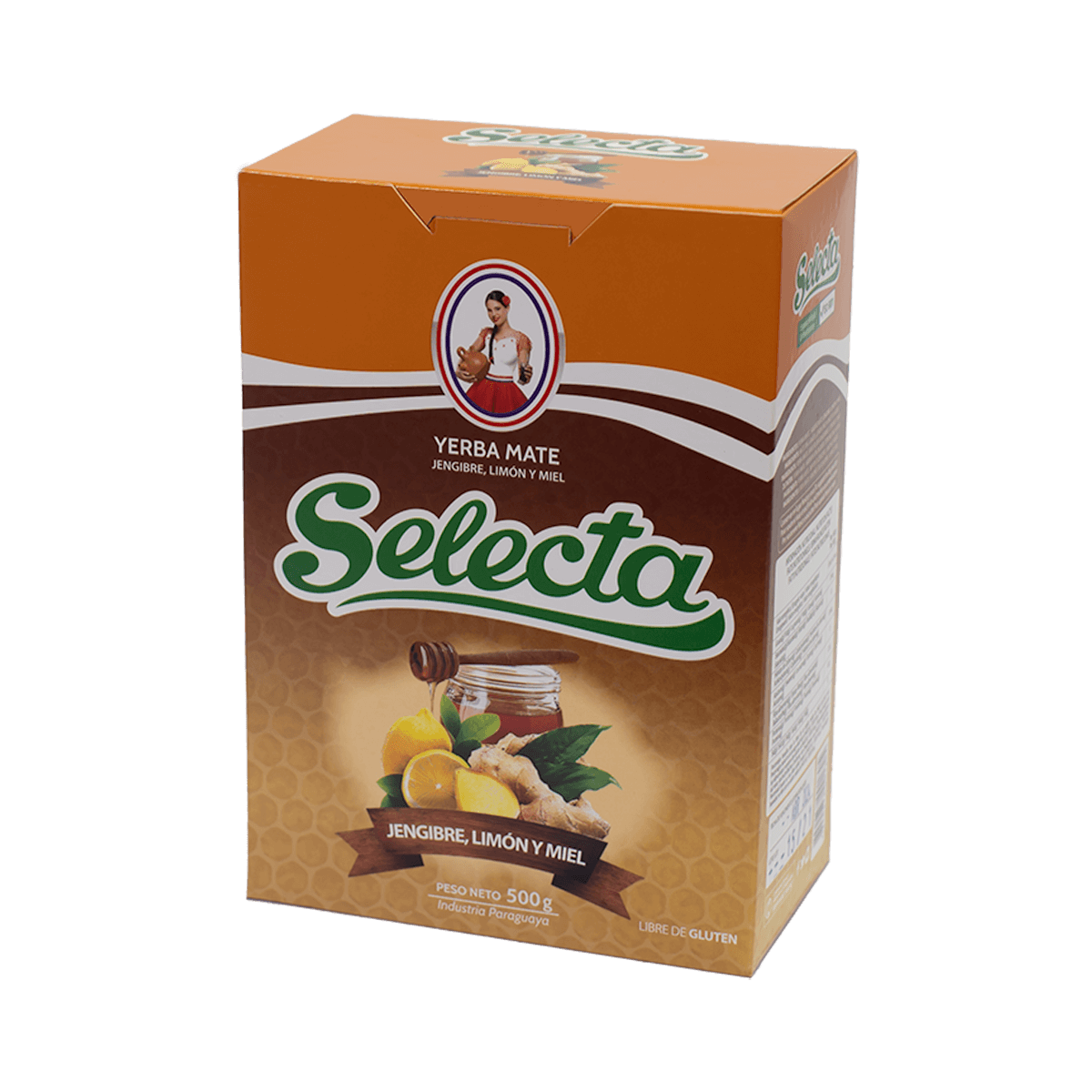 Selecta Yerba Mate with Ginger Lemon and Honey 500 g (1.1lbs)