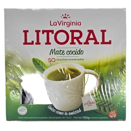 La Virginia Litoral Yerba Mate Tea Bags 50 x 3g