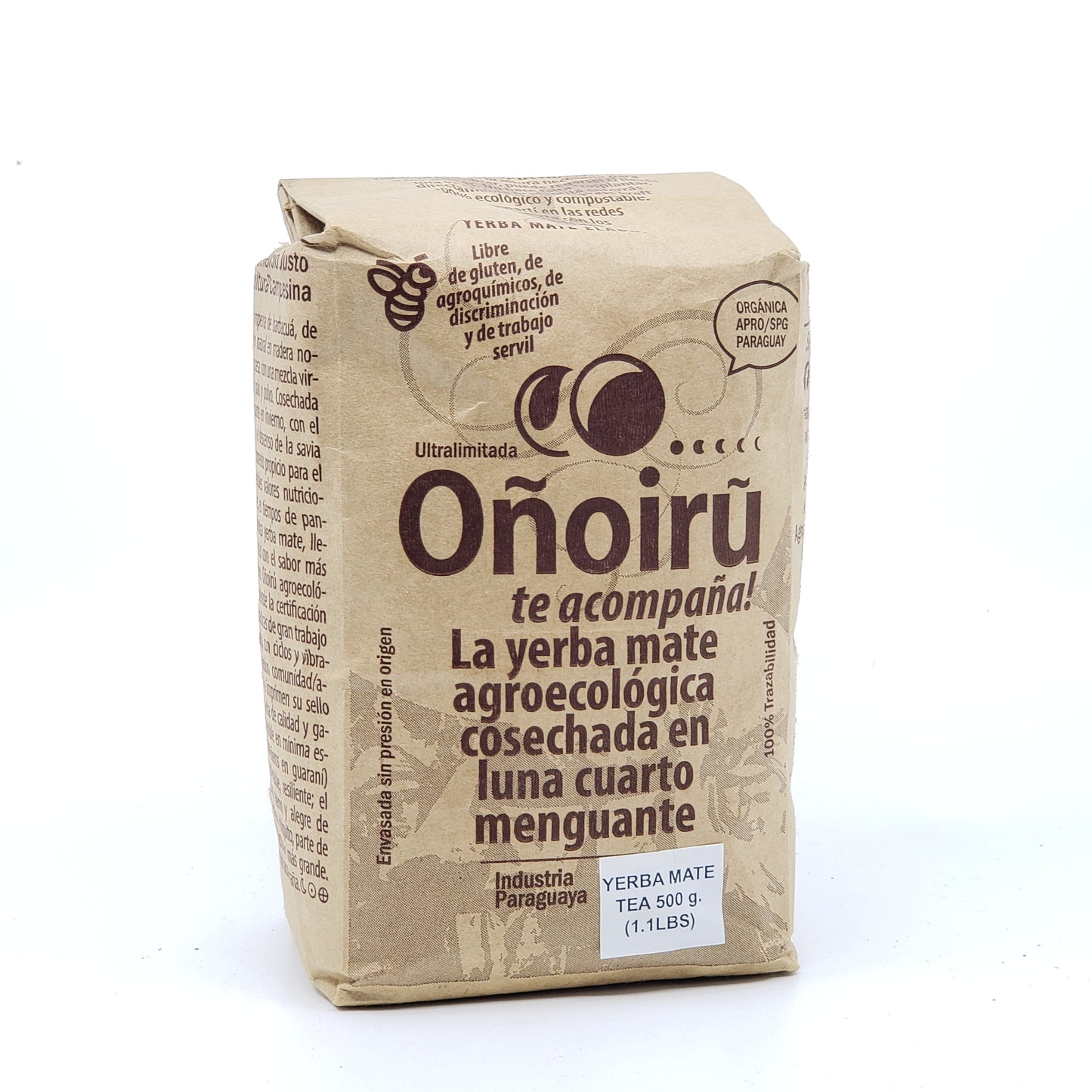 Mate Onoiru con palo (con tallos) 500 g (1,1 lbs) Vencimiento hasta el 24/4