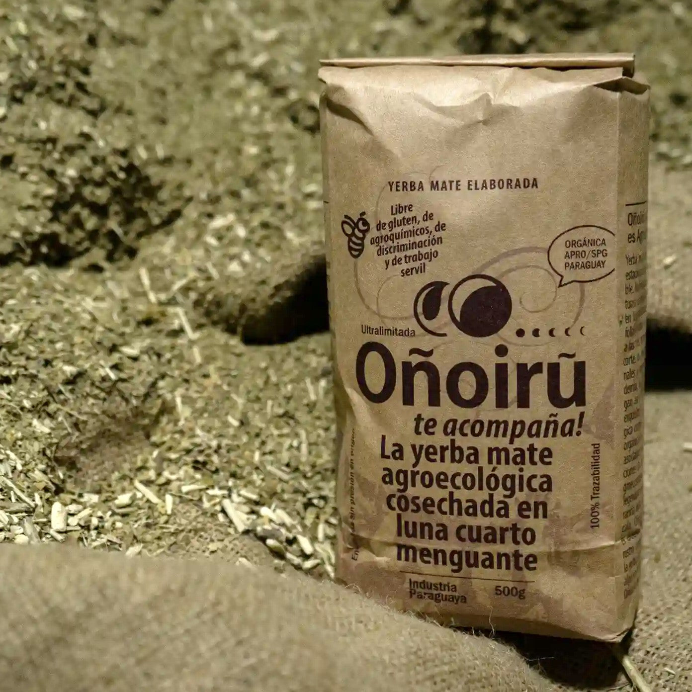 Onoiru Yerba Mate Con Palo (com talos) 500 G (1,1 LBS) Melhor até 24/04