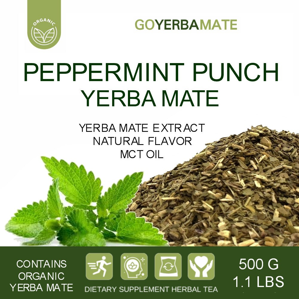 Mezcla de Yerba Mate Ponche de Menta 500 g (1,1 lbs)