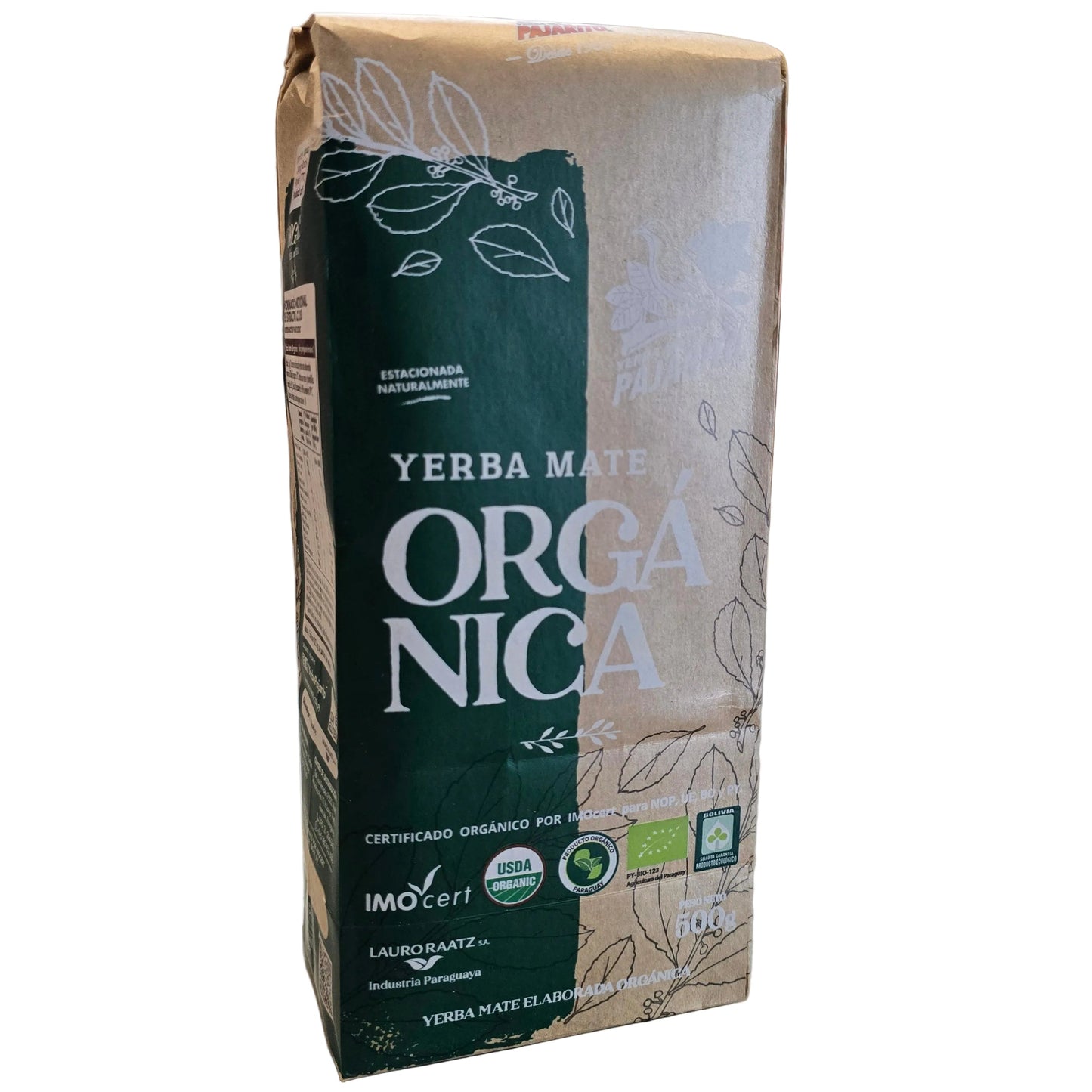 Yerba Mate Orgánica Pajarito 500 gr (1.1 lbs)