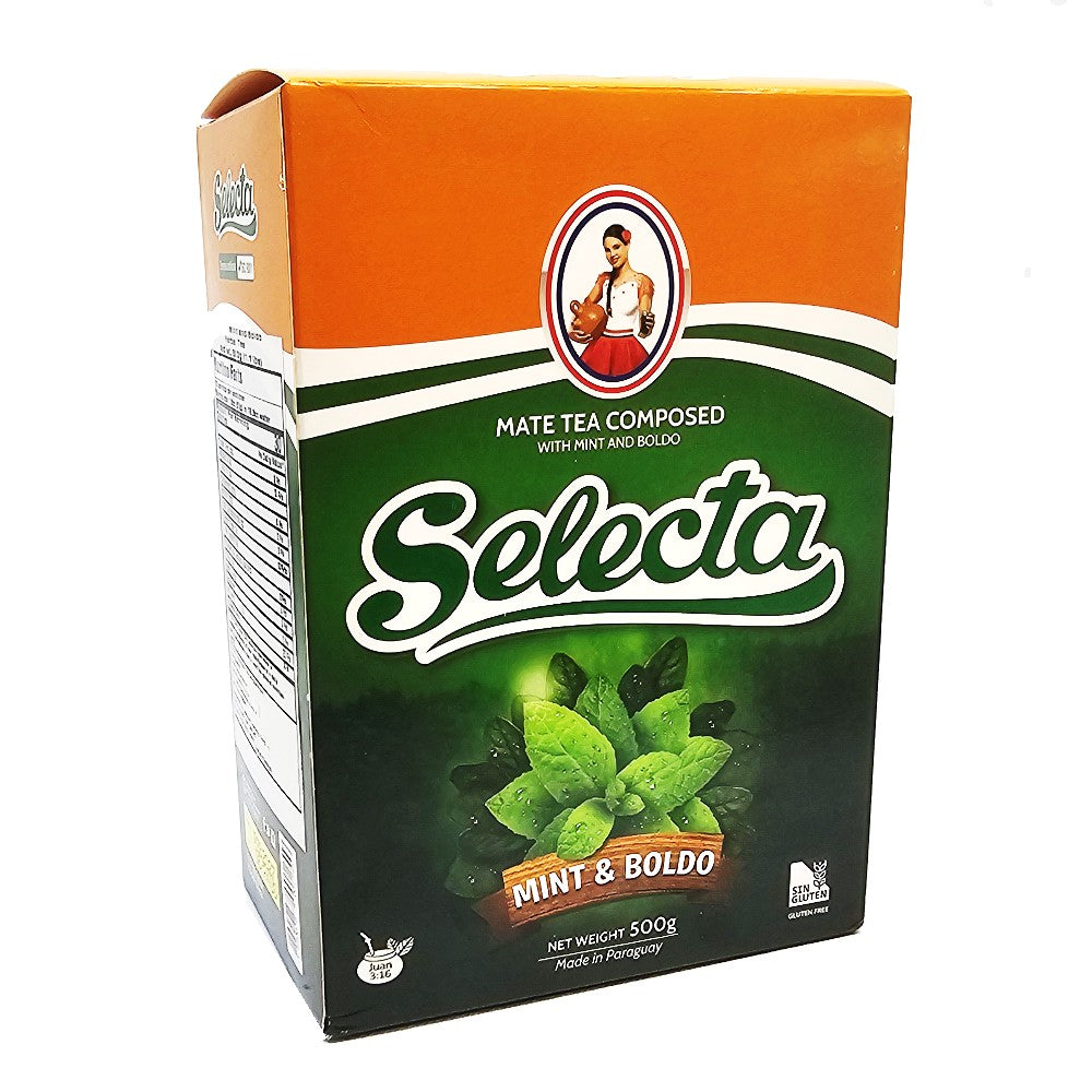 Selecta Yerba Mate com Hortelã e Boldo 500 g (1,1 lbs)