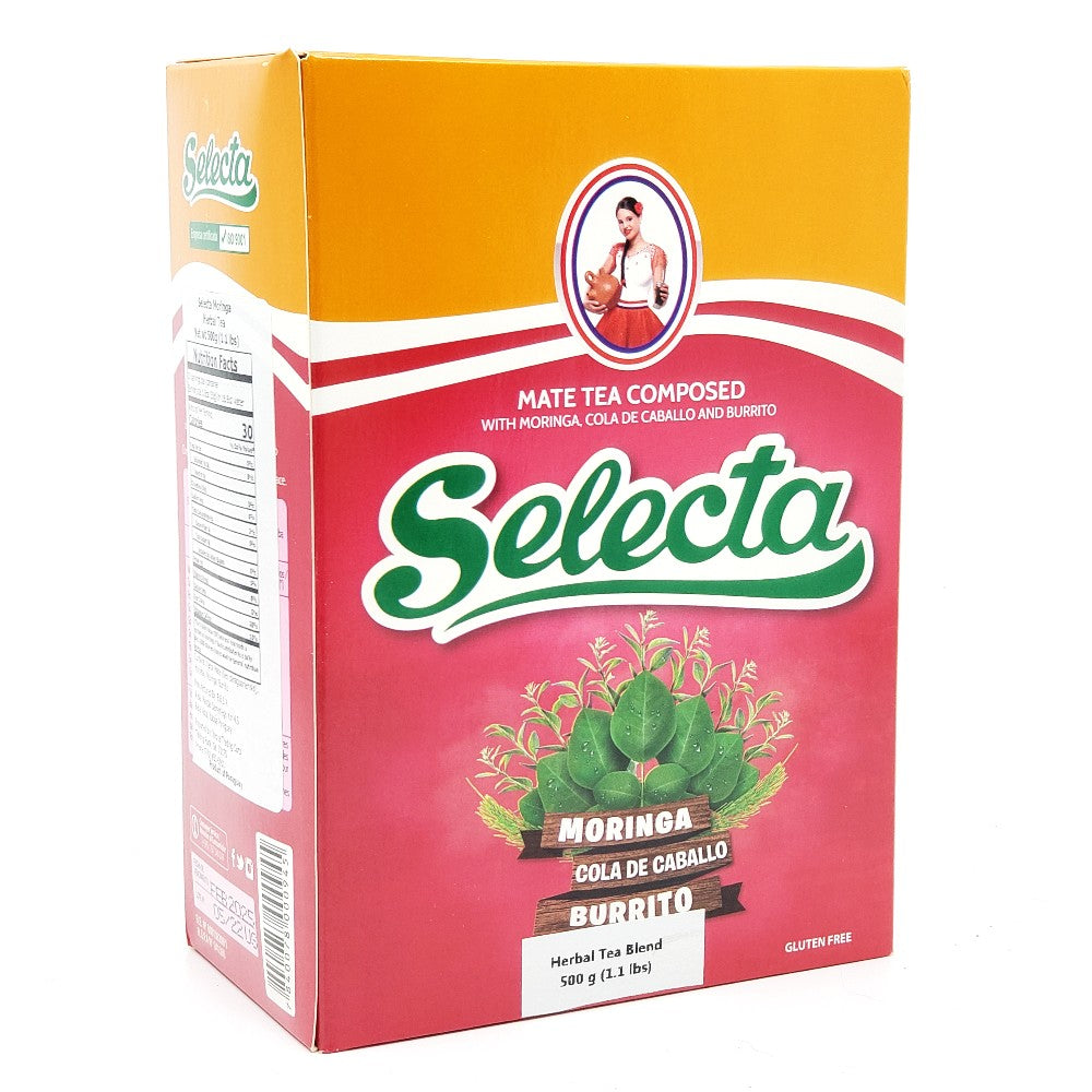 Yerba Mate Selecta con Moringa 500 g (1,1 lb)