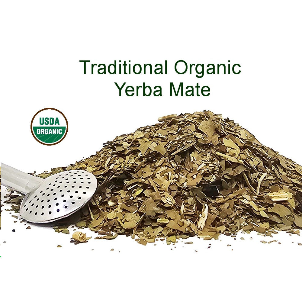 Erva-mate orgânica tradicional (defumada com talos) 15 kg (33 lbs)