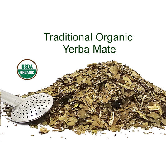 Yerba Mate Orgánica Tradicional (Ahumada con Tallos) 15 kg (33 lbs)