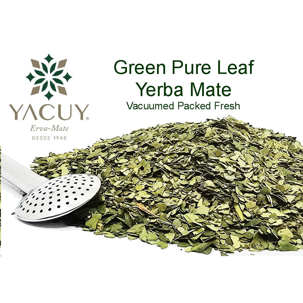 Yacuy Green Yerba Mate, Folha Pura 500 g (1,1 lbs),