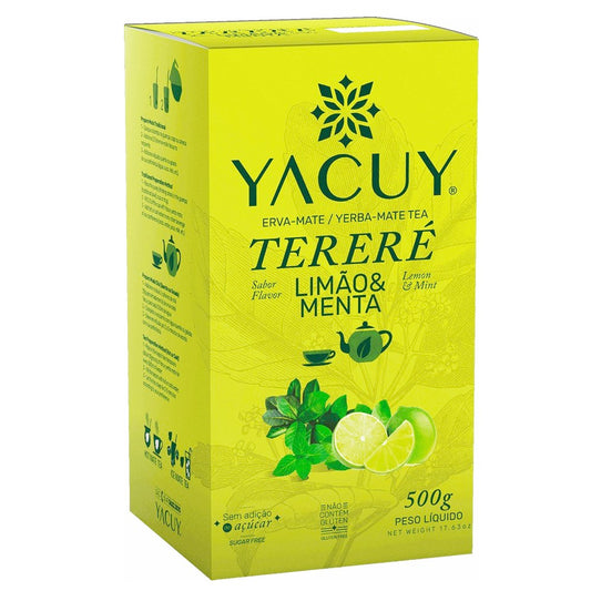 Yacuy Fresh Lemon Mint Yerba Mate 500 g (1.1 lbs) Best by 8/24