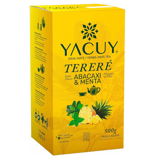 ¡Llévate uno GRATIS! Yerba Mate Yacuy Fresh Pineapple Mint 500 g (1,1 lbs) Vencimiento: 24/3