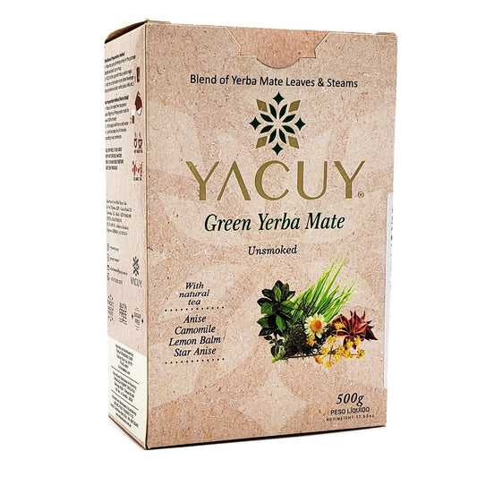 Yacuy Yerba Mate, Anise, Camomile Blend 500 g (1.1 lbs) Best By 11/24