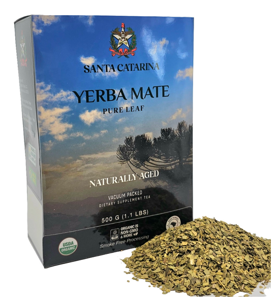 Santa Catarina Organic Pure Leaf Yerba Mate 500g (1.1 lbs)