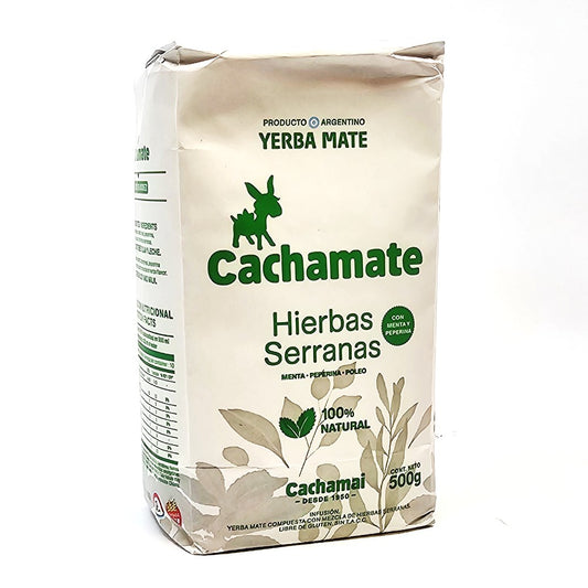 Cachamate Yerba Mate Hierbas Serranas 500 g (1.1 lbs)