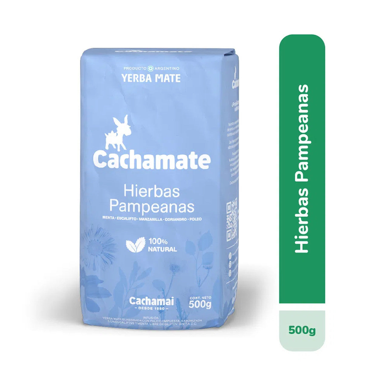 Cachamate Yerba Mate Pampa Herbs Mint & Eucalyptus 500 g (1.1 lbs)