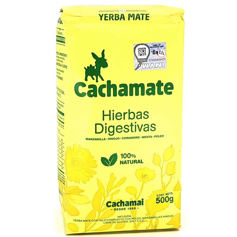 Cachamate Erva Mate Amarela 500 g (1,1 l bs)