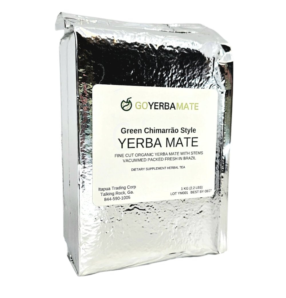 GYM Green Organic Yerba Mate (Chimarrão Cut) 1 Kg (2.2 Lbs)