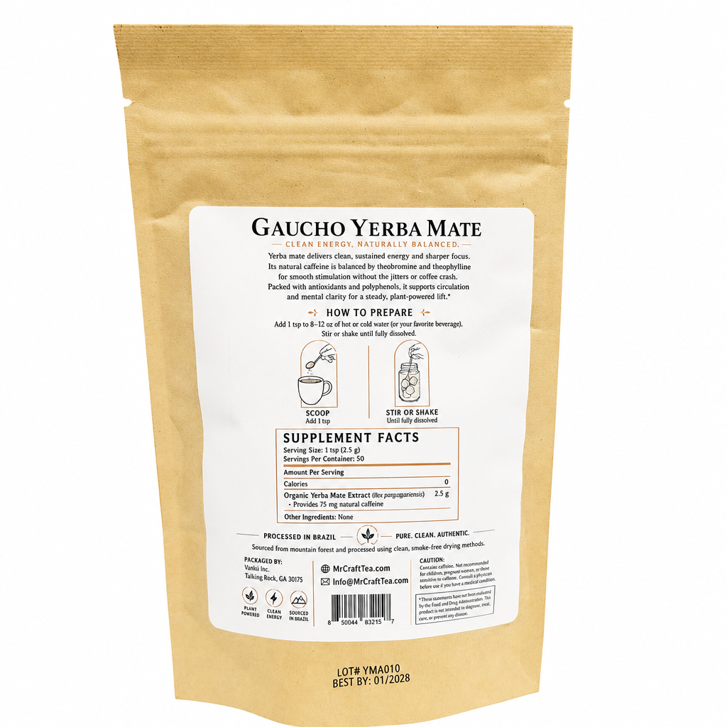 Yerba Mate Concentrada Tradicional Instantánea 180g (6,35oz) 