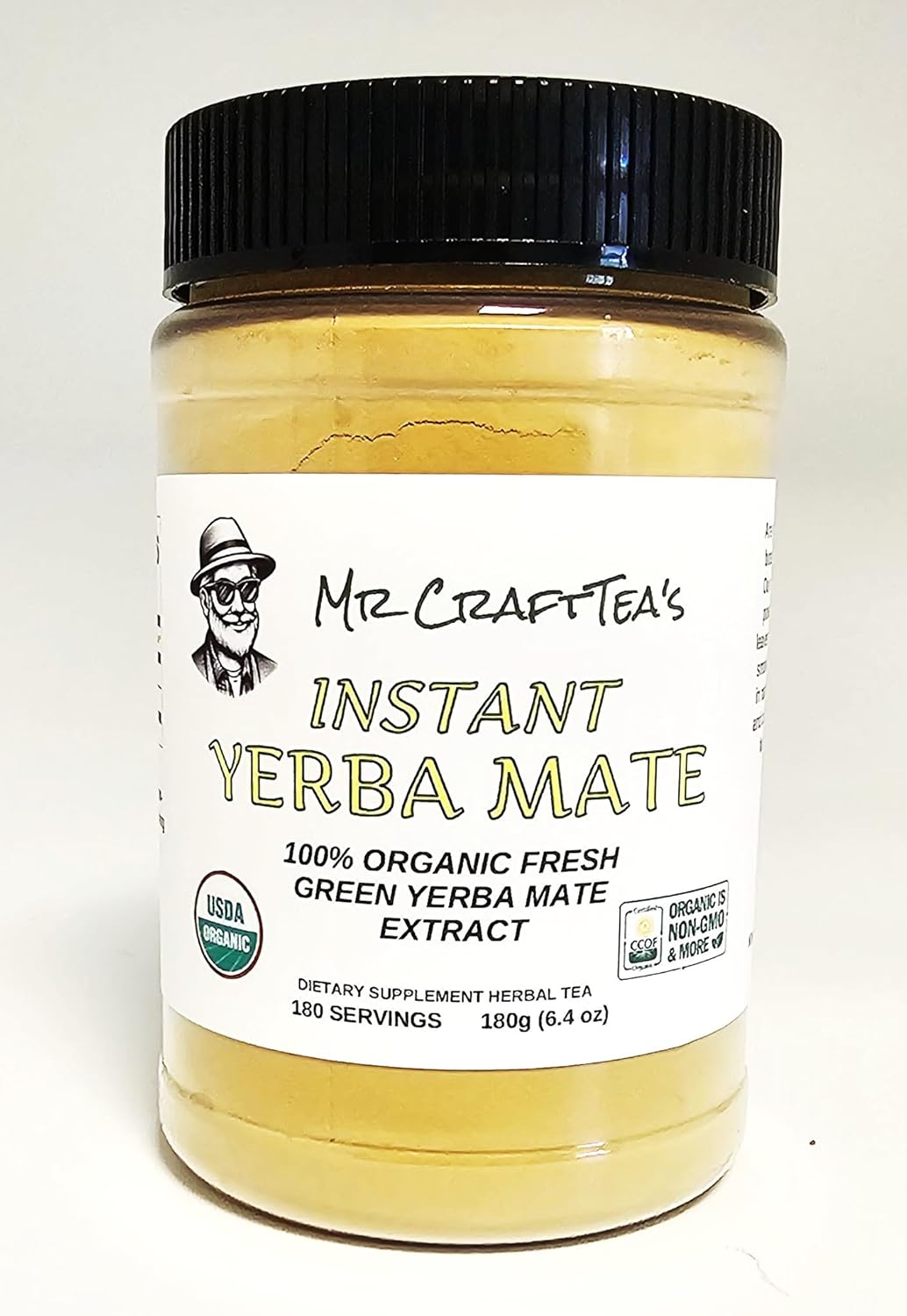 Yerba Mate Verde Instantánea 5.0 (Sin Humo) 160 g (5.64 oz)