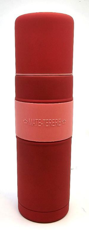 ¡Nuevo! Mate termo de acero inoxidable con bombilla, todo en uno, 700 ml (23,6 oz)