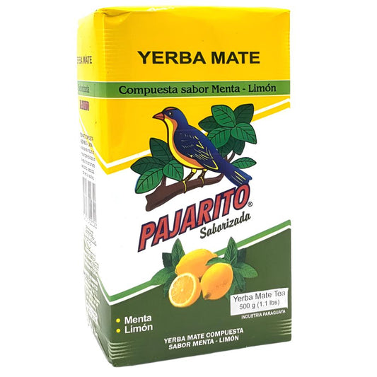 Yerba Mate Pajarito con Menta y Limón 500 g (1.1 lbs)