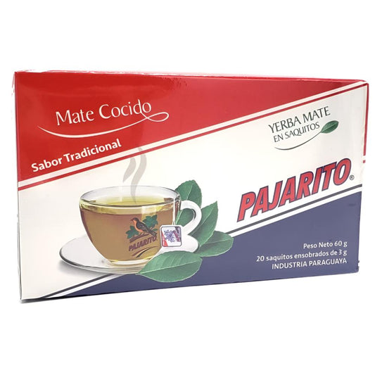 Pajarito Yerba Mate Tea Bags 20 x 3 g