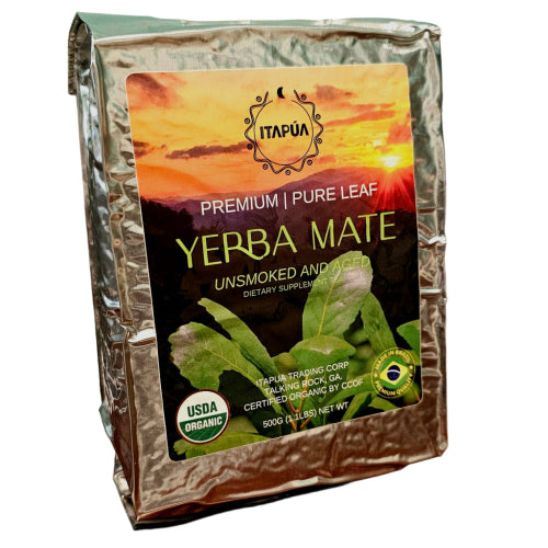 Premium Organic Pure Leaf Yerba Mate 500g (1.1lbs)
