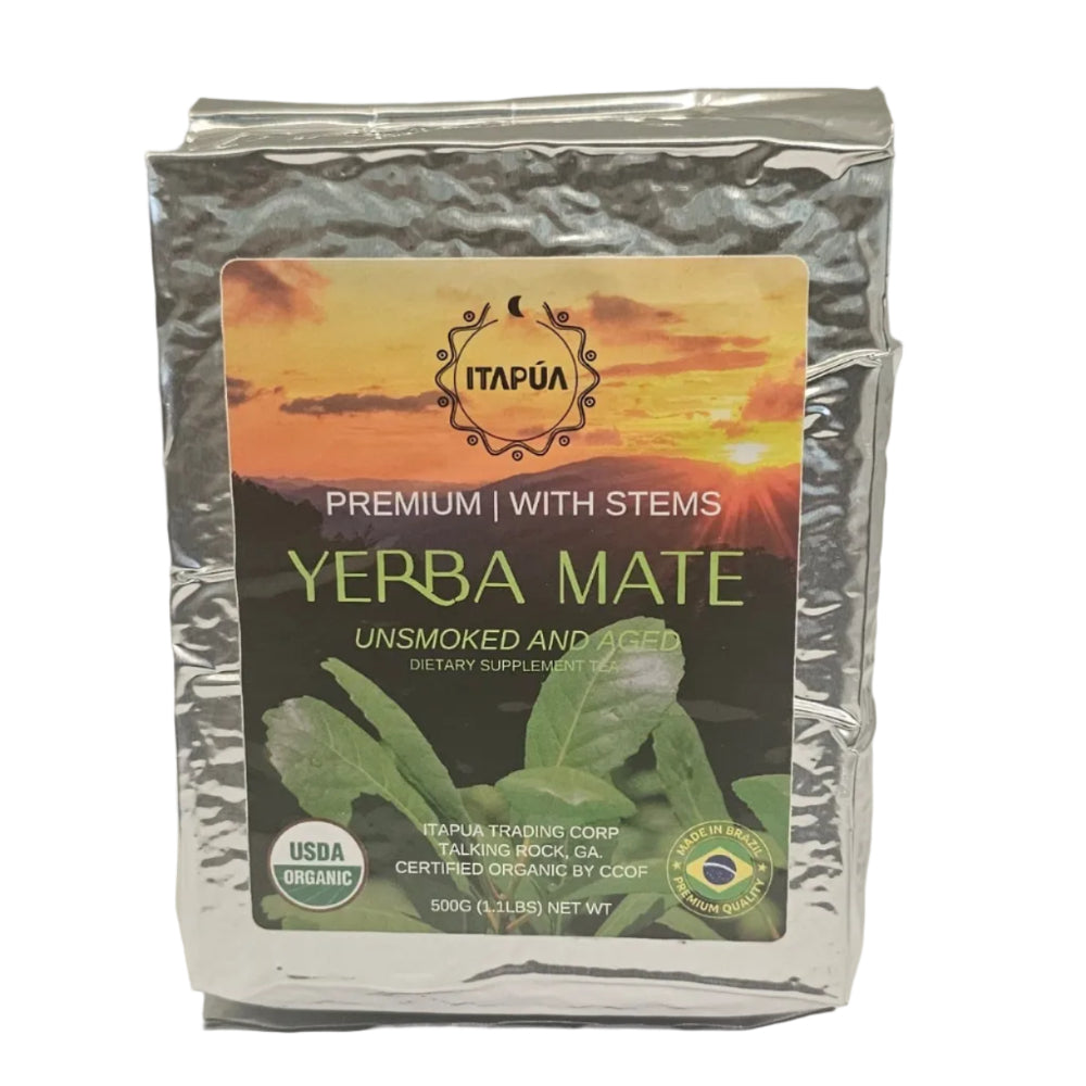 GYM Premium Erva Mate Orgânica com Talos 1 kg (2,2 Lbs)