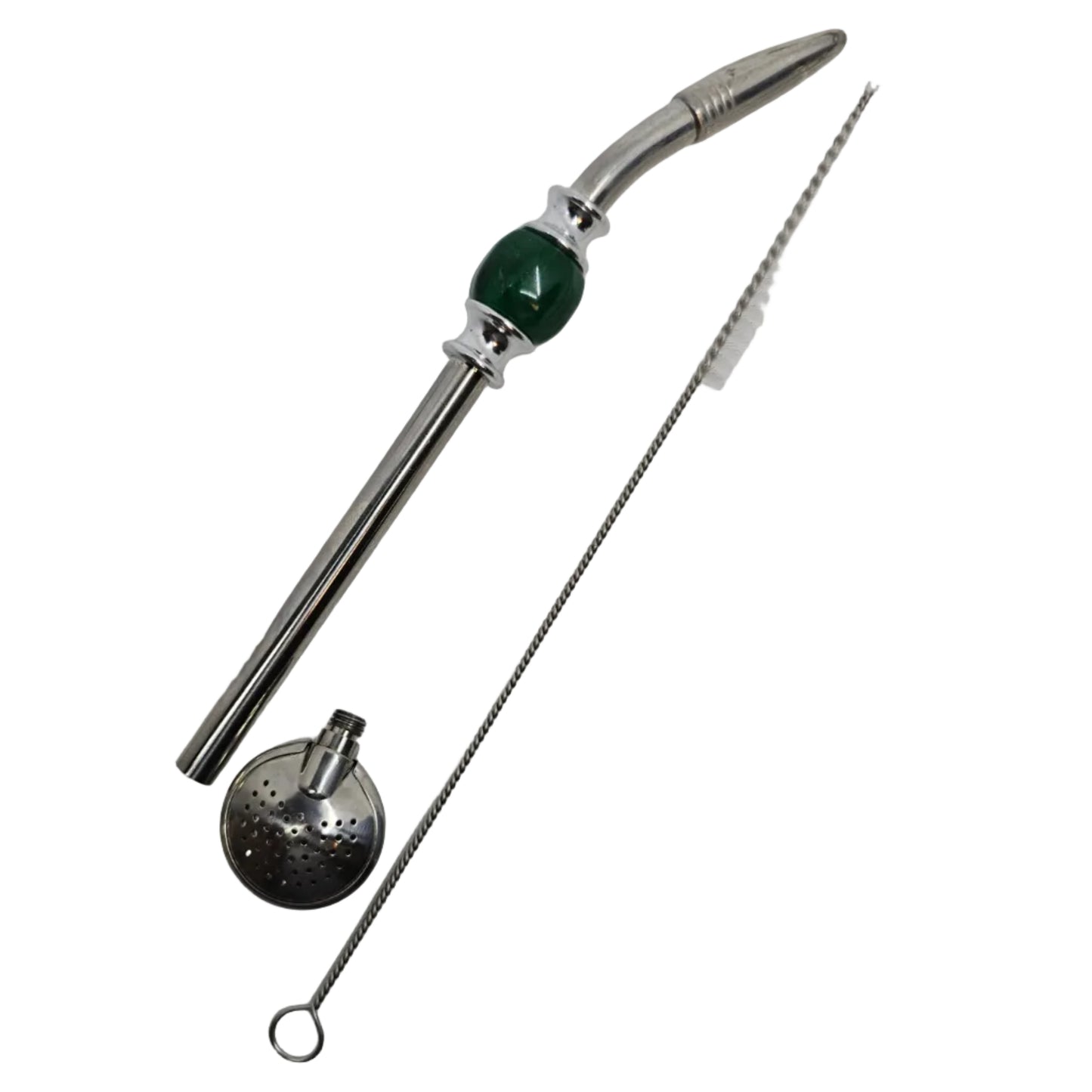 Bombilla de acero inoxidable negra EZ Clean de 21 cm (8 in)